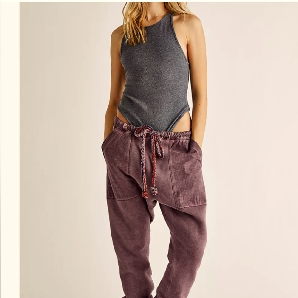 Free People Purple Joggers